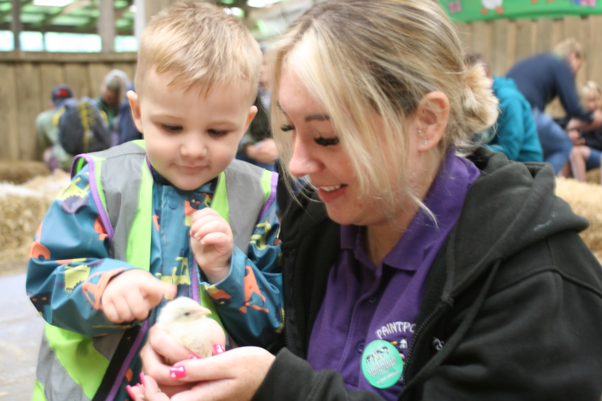 A group moment at the Wythenshawe nursery