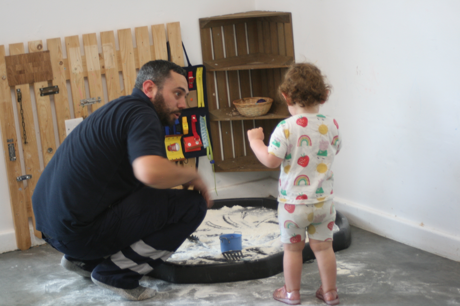 Children and staff at Newall Green Day Nursery